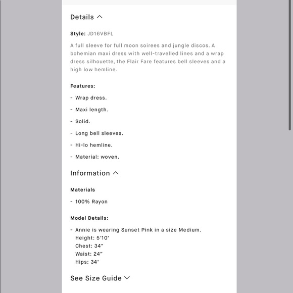 NWT Billabong Flare Wrap Long Sleeve Dress - Picture 5 of 7